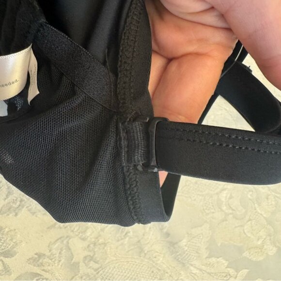 Swim By Cacique Balconette 40C Black Tankini Swimsuit Top Sheer Polka‎ Dot - Picture 6 of 11